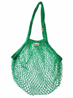 Авоська Green Зелёный Насыщенный удлиненная ручка на плечо - фото 10551