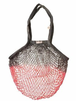 Авоська Gradient Pink Grey Розово-Серый Градиент удлиненная ручка на плечо - фото 10555