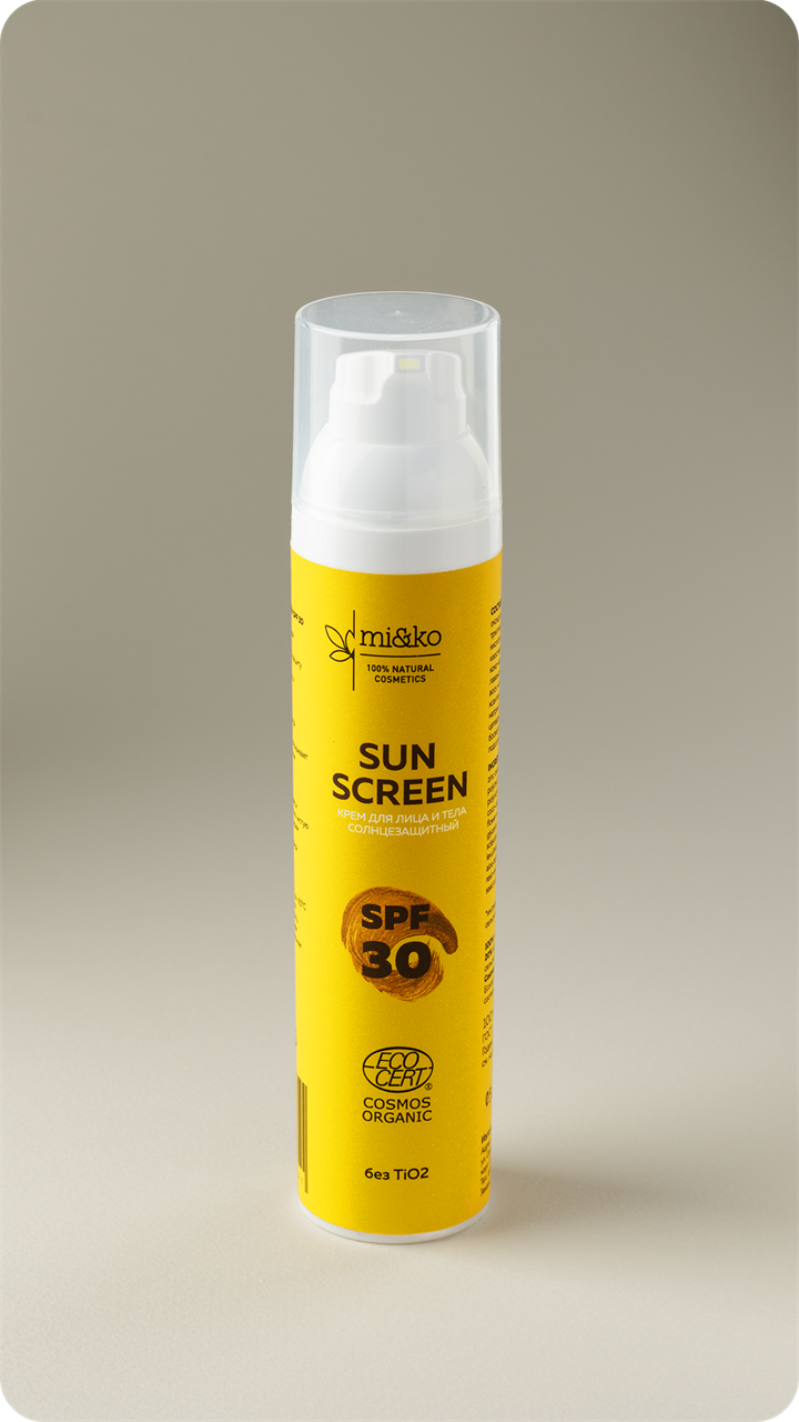Крем для лица и тела солнцезащитный Sun Screen SPF30, 100 мл - фото 11410
