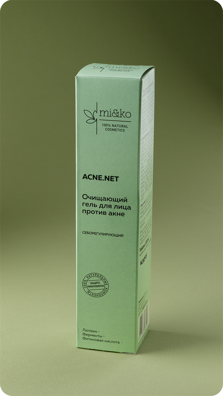Очищающий гель для лица против акне Acne.net, 100 мл - фото 11526