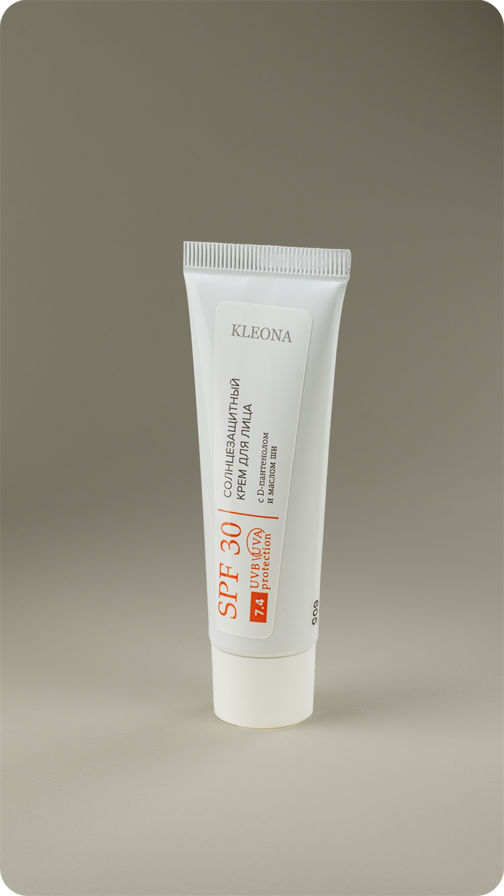7.4 Солнцезащитный крем для лица SPF30, 30мл - фото 11587
