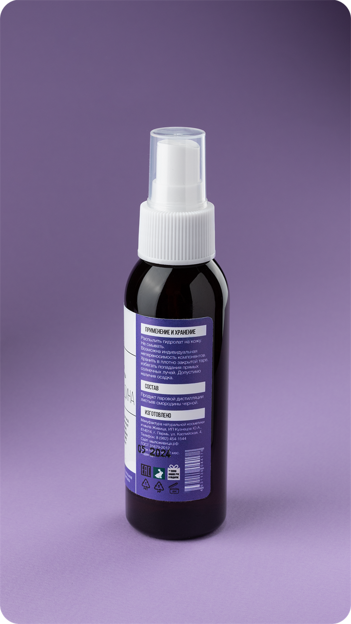Гидролат Черной смородины, 100мл - фото 12060