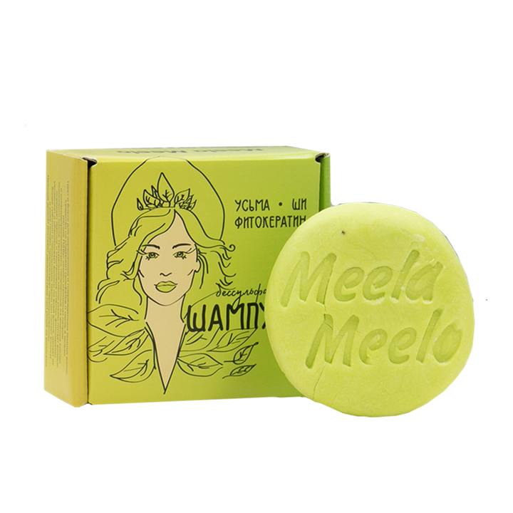 Бессульфатный твердый шампунь "Усьма-ши-фитокератин", 55 гр - фото 12907