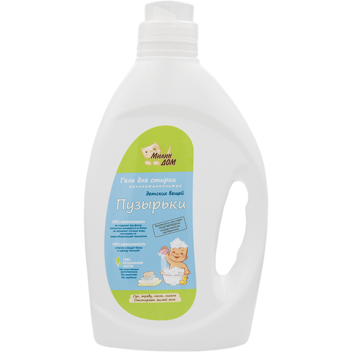 Гель для стирки детской одежды "Пузырьки" с ароматом ромашки, 2 кг - фото 12920