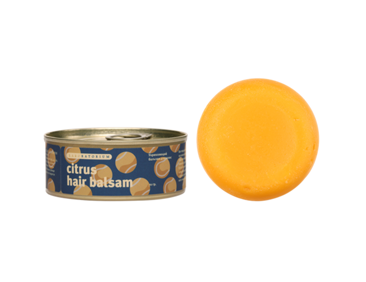 Твердый укрепляющий бальзам для волос (Citrus hair balsam), 70гр - фото 13097