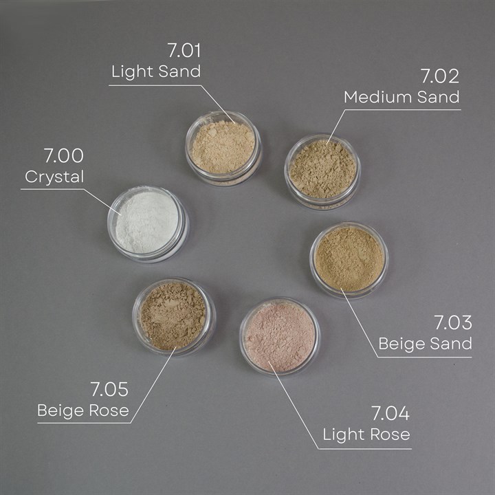 Минеральная пудра матирующая прозрачная биомная, Тон 7.00 Crystal, 5г - фото 13327