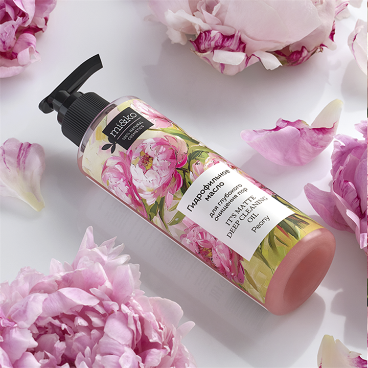 Гидрофильное масло для глубокого очищения пор It`s matte Deep cleaning oil Peony, 200мл - фото 13500