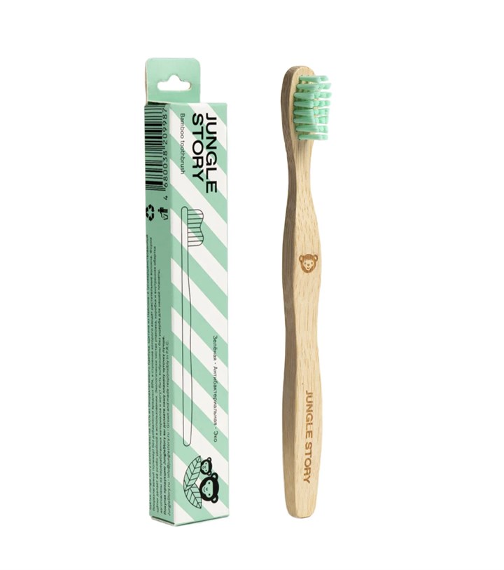 Бамбуковая зубная щётка, Green мягкие щетинки - фото 13761