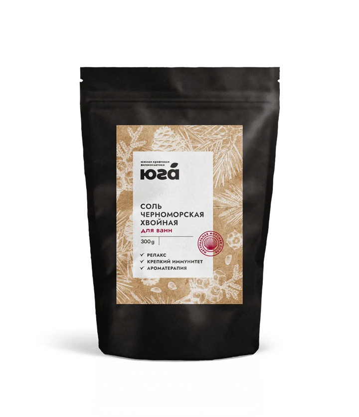 Соль черноморская Хвойная для ванн, 300г - фото 13785