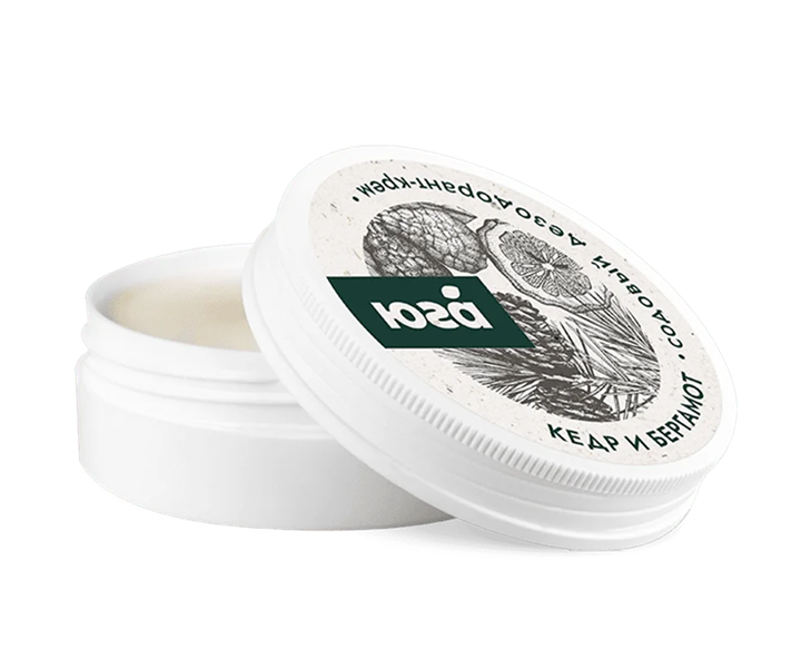 Содовый дезодорант-крем Бергамот и кедр, 50г - фото 13789