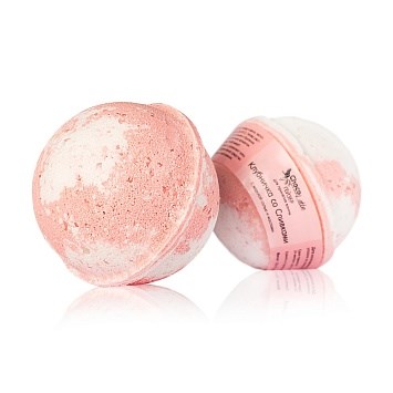 Гейзер (арома) для ванн КЛУБНИЧКА СО СЛИВКАМИ, d6см 150гр - фото 13840