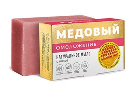 Мыло Омоложение с розой, 100г