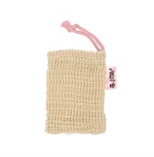 Сизалевый мешочек для мыла в душе и на кухне Pink rope
