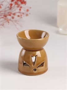 Аромалампа керамика "Узор" жжёный сахар, 7х7х7,8см