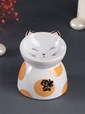 Аромалампа керамика "Котик пятнистый" 10,5х10,5х10,5см - фото 13908