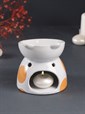 Аромалампа керамика "Котик пятнистый" 10,5х10,5х10,5см - фото 13910