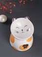 Аромалампа керамика "Котик пятнистый" 10,5х10,5х10,5см - фото 13911